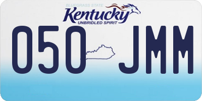 KY license plate 050JMM