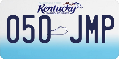 KY license plate 050JMP