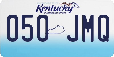 KY license plate 050JMQ