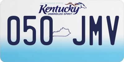 KY license plate 050JMV
