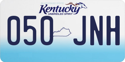 KY license plate 050JNH