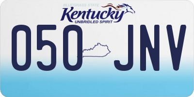 KY license plate 050JNV