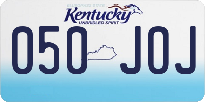 KY license plate 050JOJ