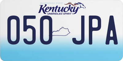 KY license plate 050JPA