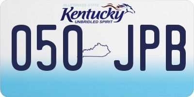KY license plate 050JPB