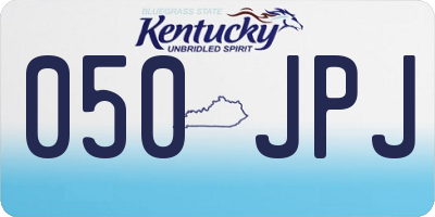 KY license plate 050JPJ