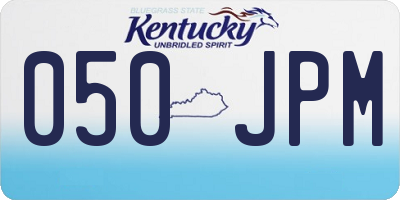 KY license plate 050JPM