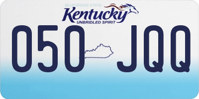 KY license plate 050JQQ