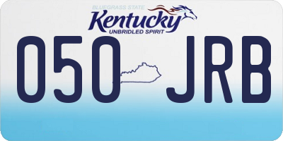 KY license plate 050JRB