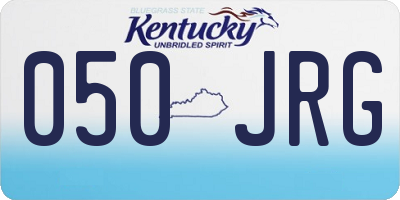 KY license plate 050JRG