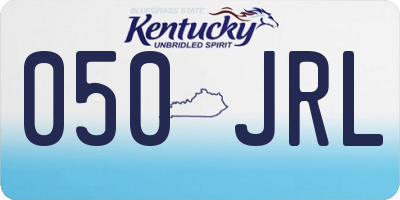 KY license plate 050JRL