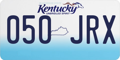 KY license plate 050JRX