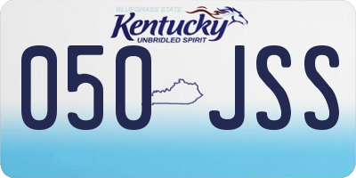 KY license plate 050JSS