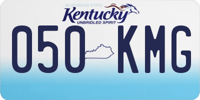 KY license plate 050KMG