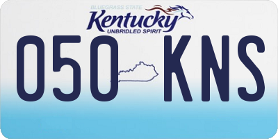 KY license plate 050KNS