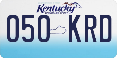 KY license plate 050KRD