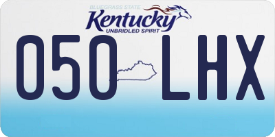 KY license plate 050LHX