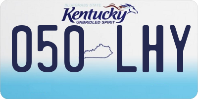 KY license plate 050LHY