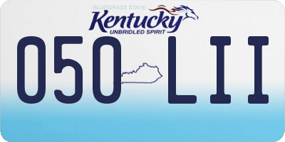 KY license plate 050LII