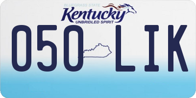 KY license plate 050LIK