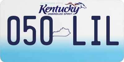 KY license plate 050LIL