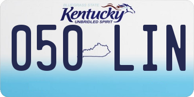 KY license plate 050LIN