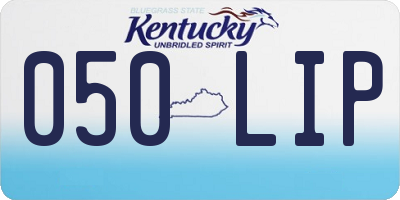 KY license plate 050LIP