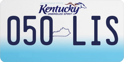 KY license plate 050LIS