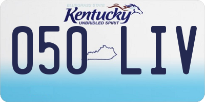 KY license plate 050LIV