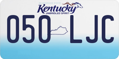 KY license plate 050LJC