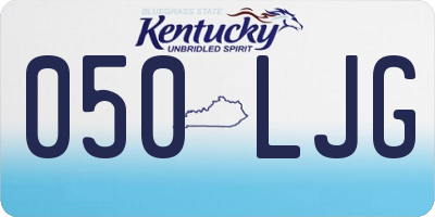 KY license plate 050LJG