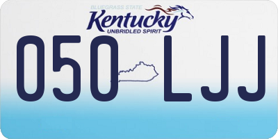 KY license plate 050LJJ