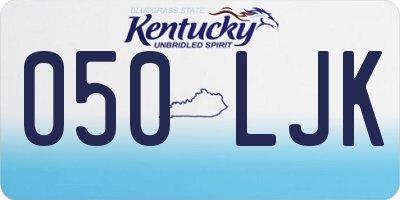 KY license plate 050LJK