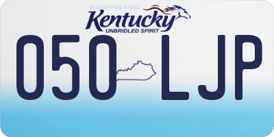 KY license plate 050LJP