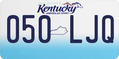 KY license plate 050LJQ