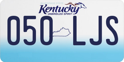 KY license plate 050LJS