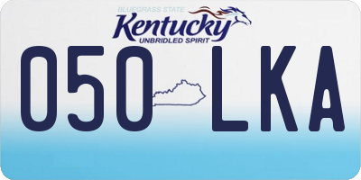 KY license plate 050LKA