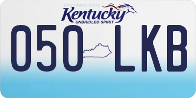KY license plate 050LKB