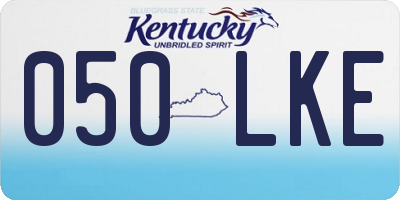 KY license plate 050LKE