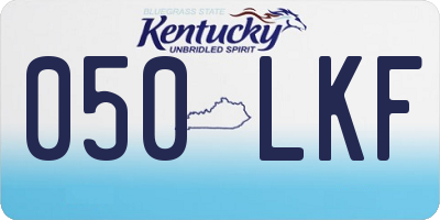 KY license plate 050LKF