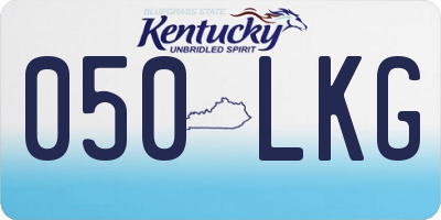 KY license plate 050LKG