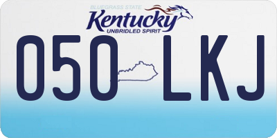 KY license plate 050LKJ