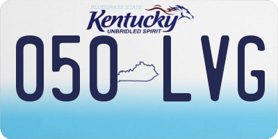 KY license plate 050LVG