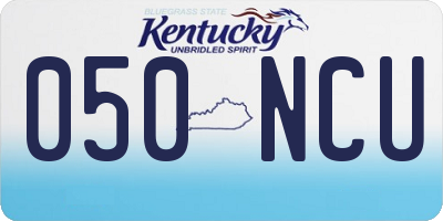 KY license plate 050NCU
