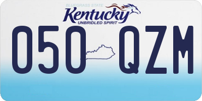 KY license plate 050QZM