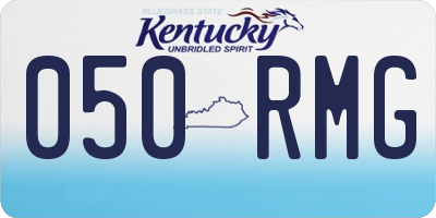 KY license plate 050RMG