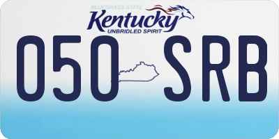 KY license plate 050SRB