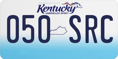 KY license plate 050SRC