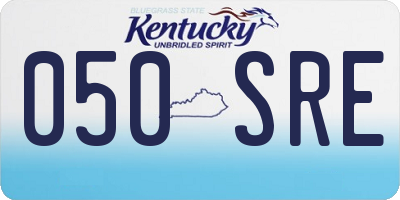KY license plate 050SRE