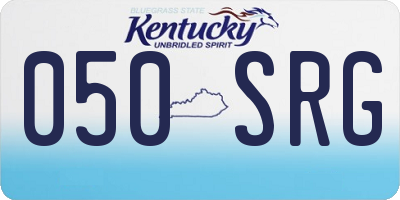 KY license plate 050SRG